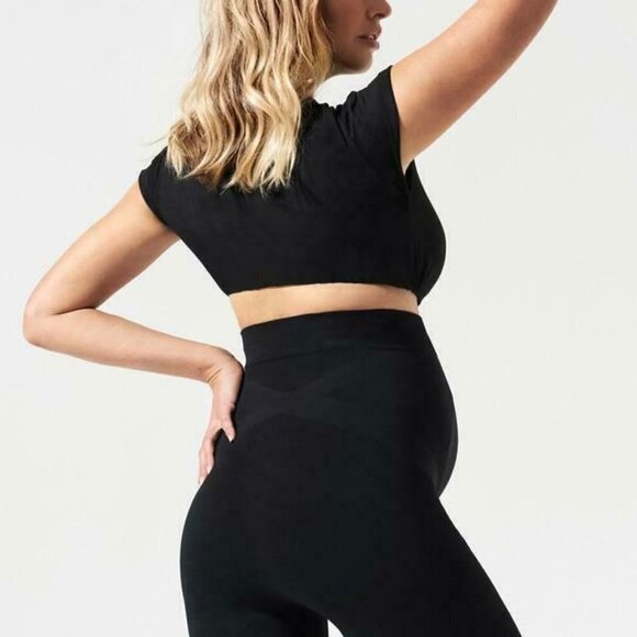 BLANQI Maternity Seamless Black Leggings Medium - Picture 10 of 10